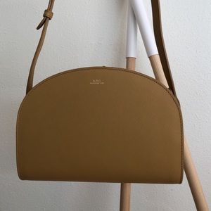 A.P.C. Tan Half-Moon / Demi Lune Bag